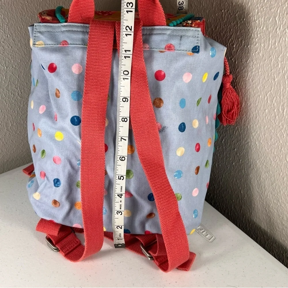Matilda Jane Make A Splash Swim Backpack Floral Polka Dot Drawstring Snap Close